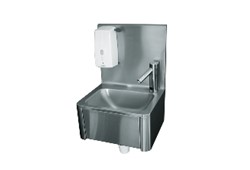 Handwaschbecken 330x330x500mmh + Seifenspender